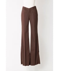 FETICO /  BACK SLIT TROUSERS ( BROWN )