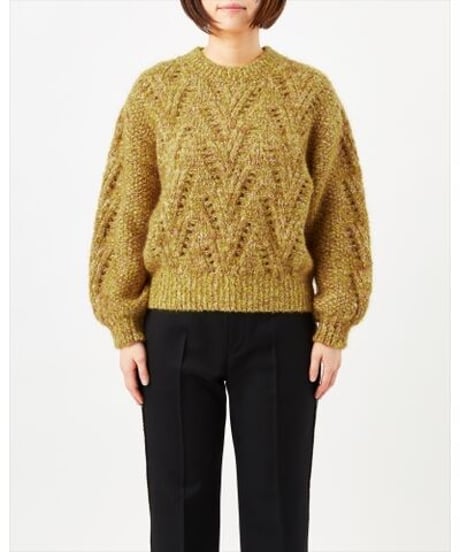 COOHEM / COLOR NEP LOOP MOHAIR PULLOVER ( 22YELLOW )