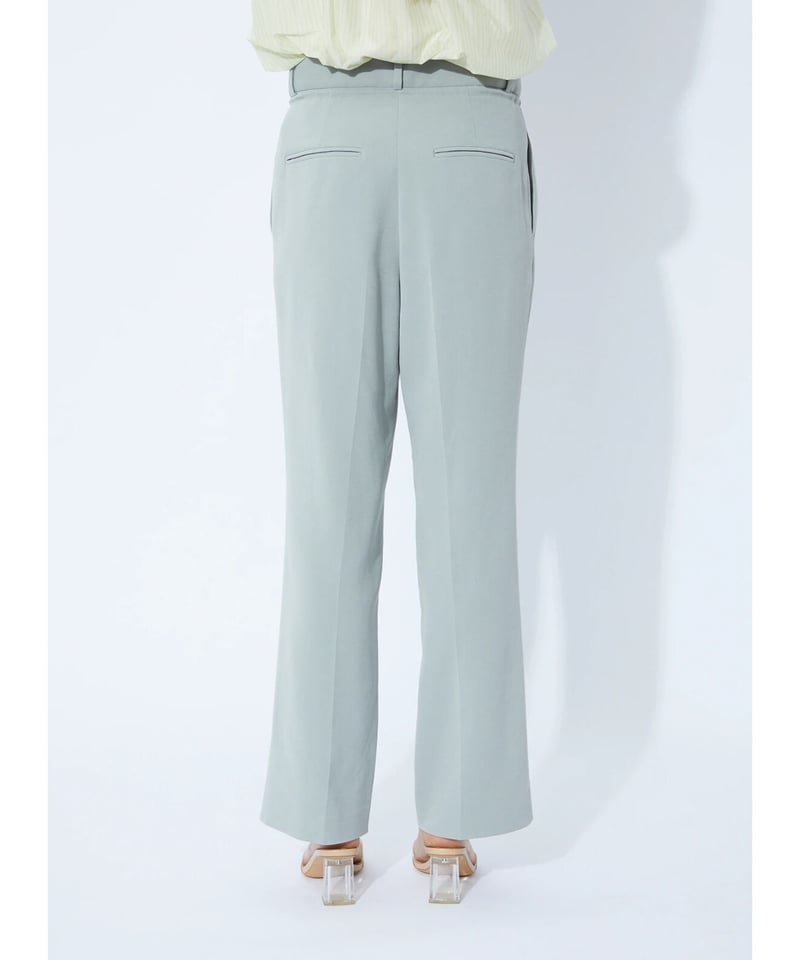 Rito / ACETATE COTTON STRAIGHT PANTS | ANOCOLOE 