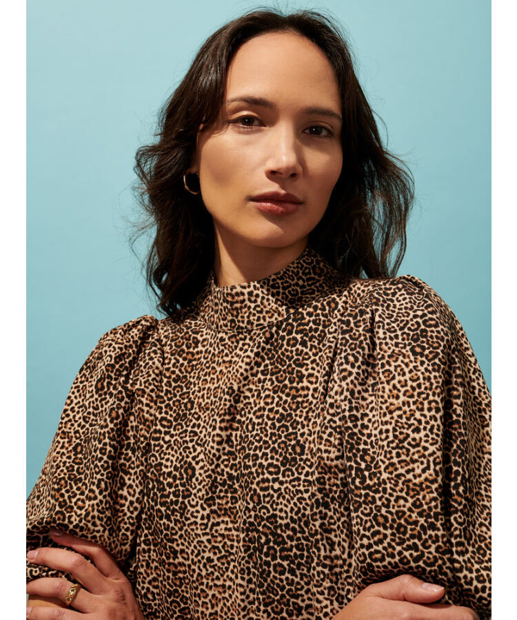 GHOSPELL / Lifestyle Leopard Mini Dress | ANOCOLOE