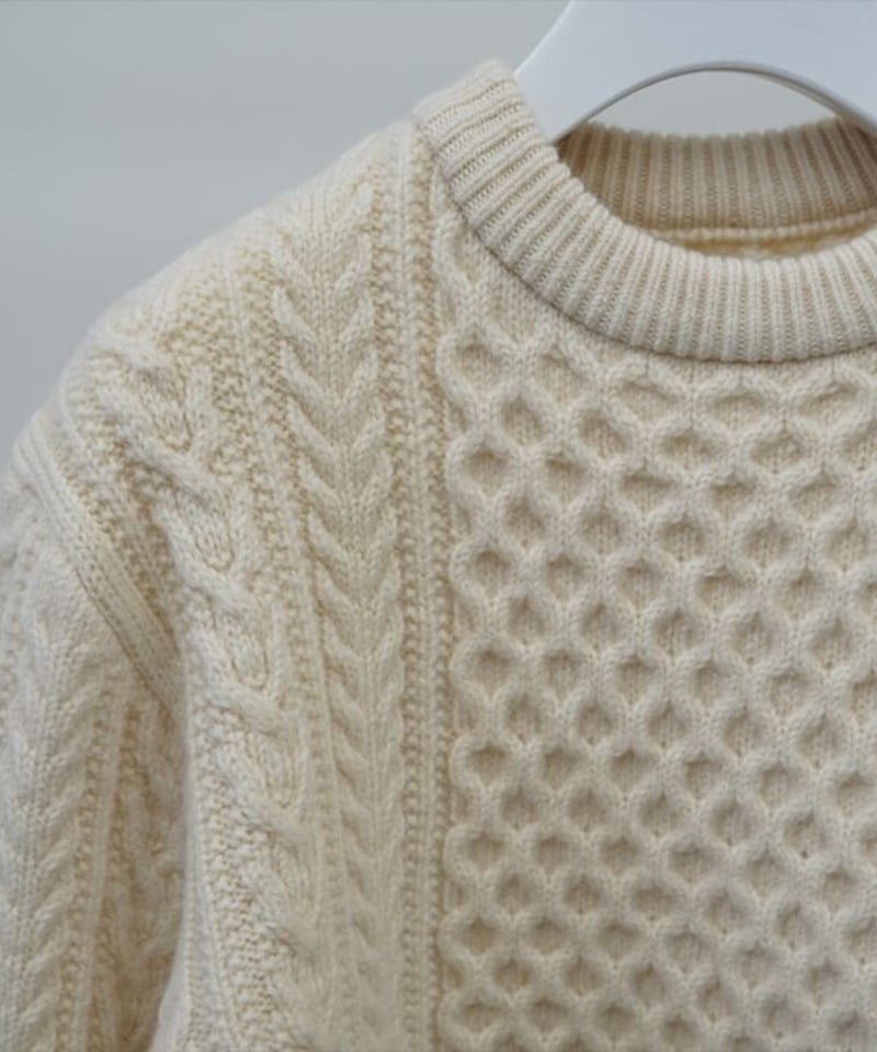 【YONETOMI 】Reborn Wool Aran Knit