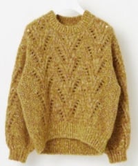 COOHEM / COLOR NEP LOOP MOHAIR PULLOVER ( 22YELLOW )