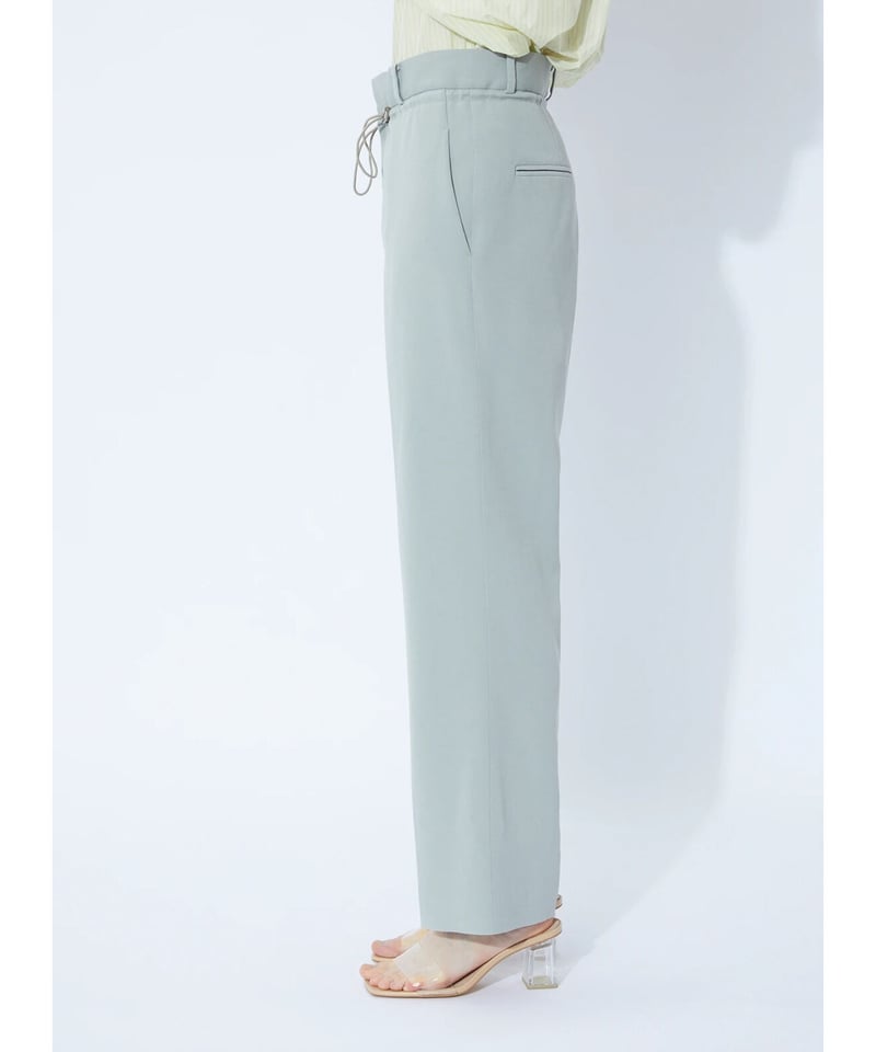 Rito / ACETATE COTTON STRAIGHT PANTS | ANOCOLOE 