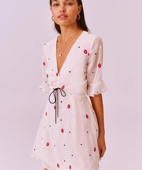 FINDERS /  CHI CHI MINI DRESS VANILLA DAISY