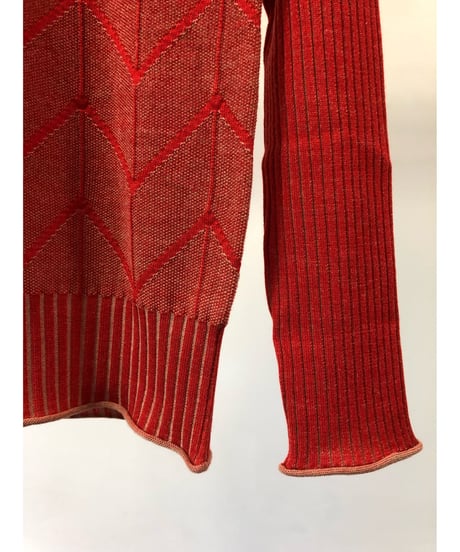 QUWAGI  / Turtleneck knit ( Tigerlily、Purple )