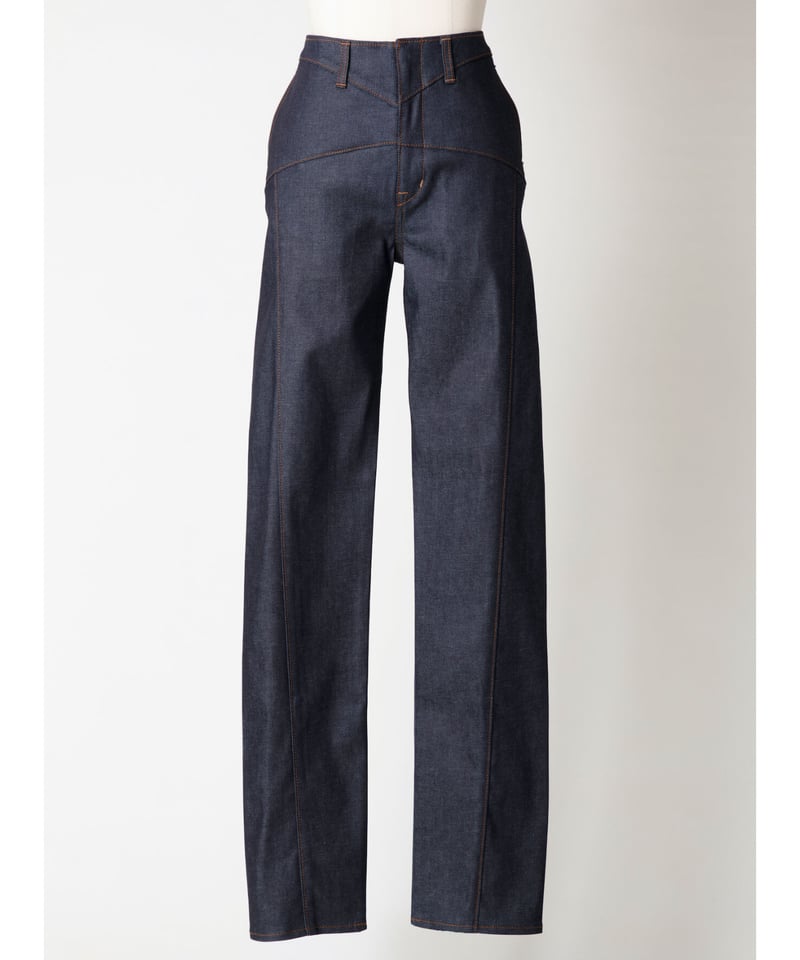 FETICO ハイライズジーンズ FETICO / 12oz HIGH-RISE COATING JEANS ( Indigo