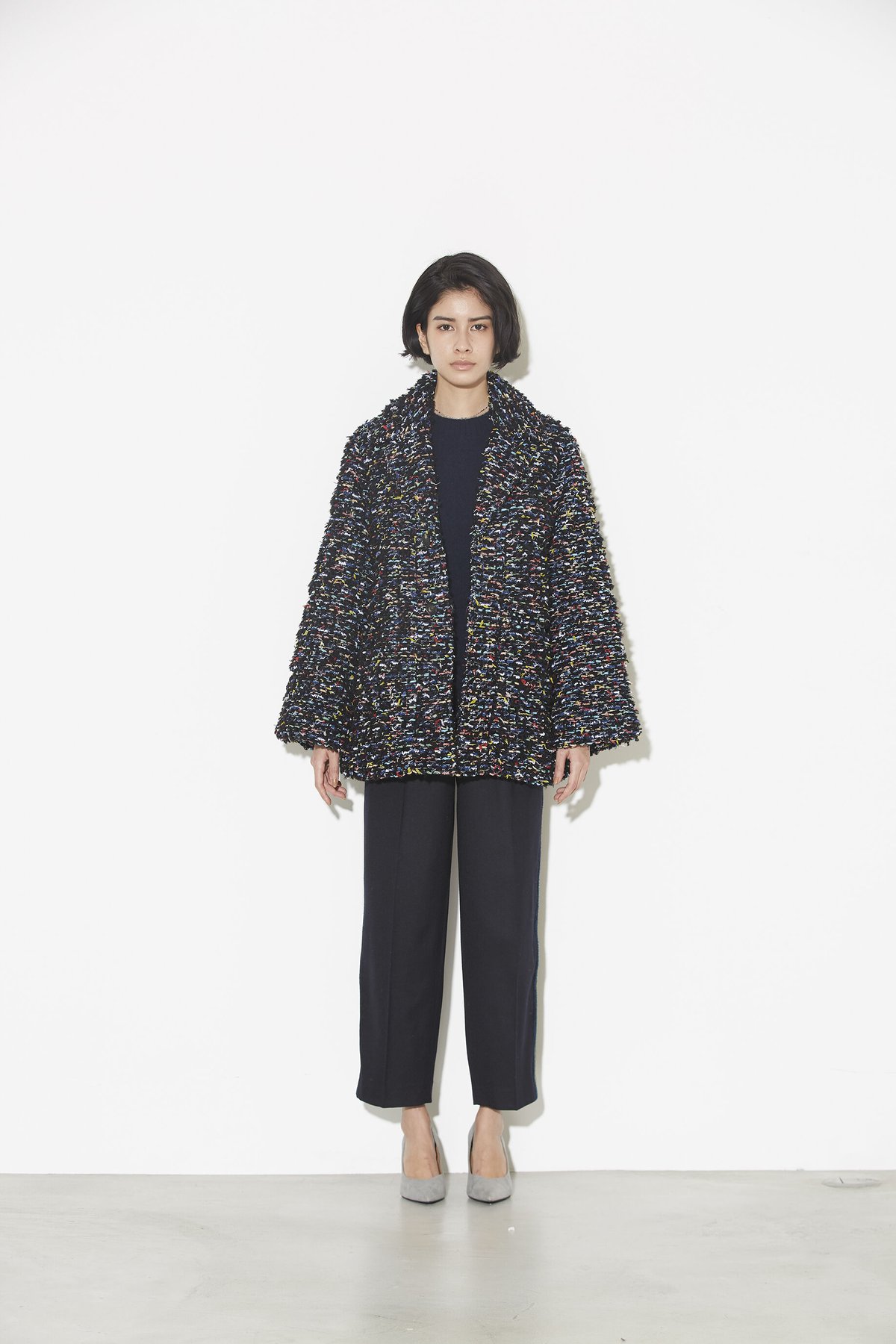 COOHEM / VIMAR TWEED DOWN JACKET | ANOCOLOE