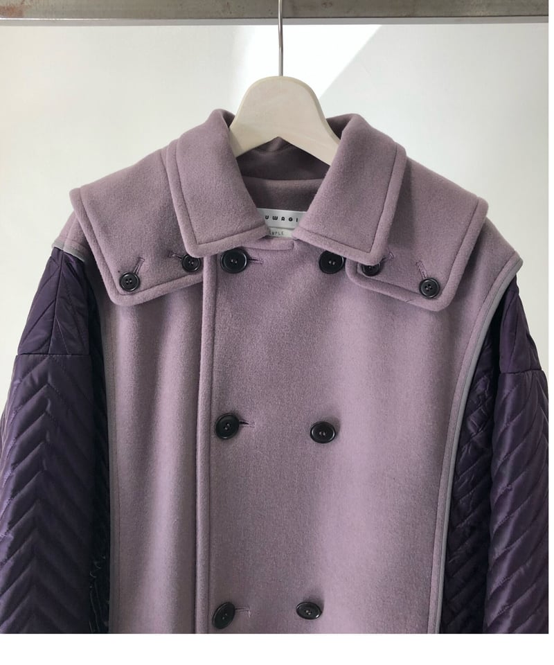 QUWAGI / Wool trench coat ( Purple 、Black ) |