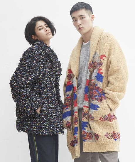 COOHEM / VIMAR TWEED DOWN JACKET