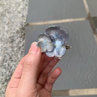 紫陽花vintage blueヘアクリップ&ブローチ