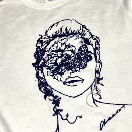 【受注生産・刺繍なし】花人(はなびと)Tシャツ