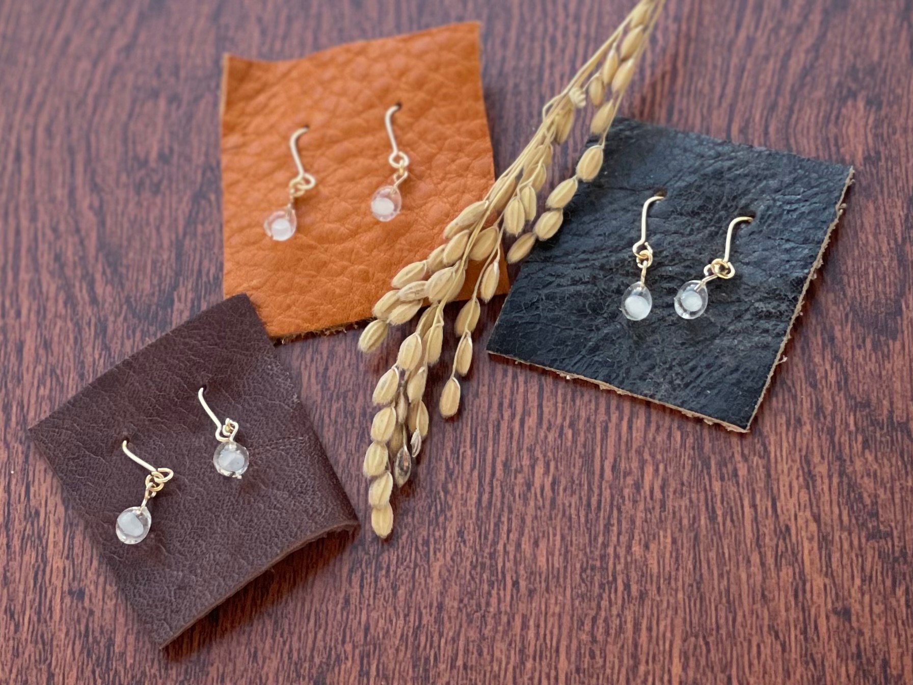No.1075　専用出品　イヤリング１点 SAKEこまち(ピアス/イヤリング)〜新政酒造公認〜 | ch:farm