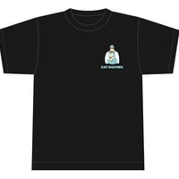 【セール】『猫と、とうさん』オリジナルTシャツ　トーラ黒