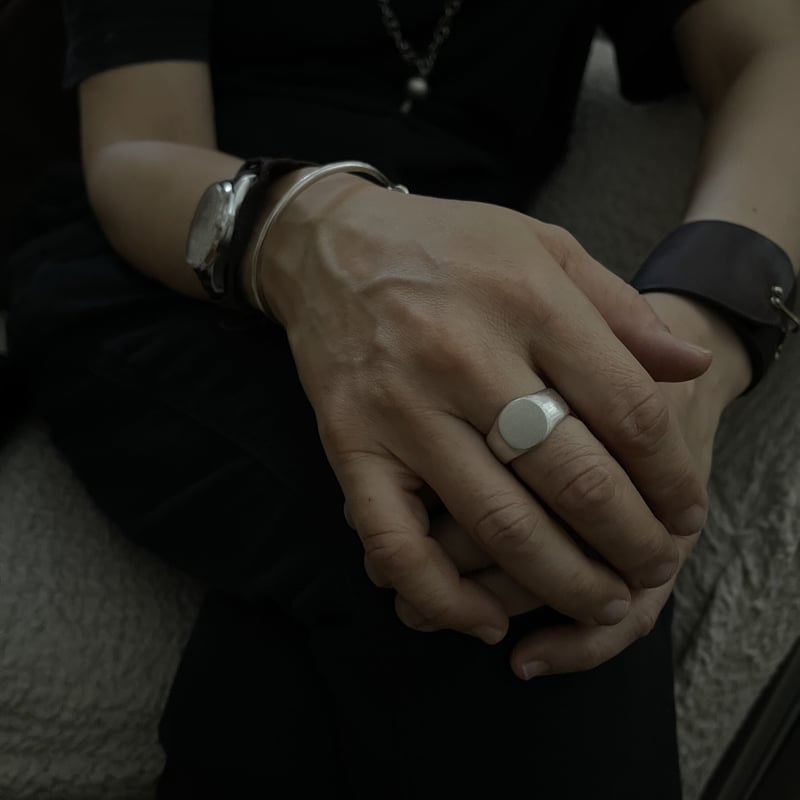 Round Signet Ring〈silver〉 | cicafu metal works