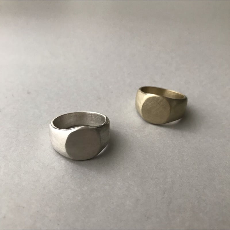 Round Signet Ring〈silver〉 | cicafu metal works Round Signet Ring〈silver〉 | cicafu metal works