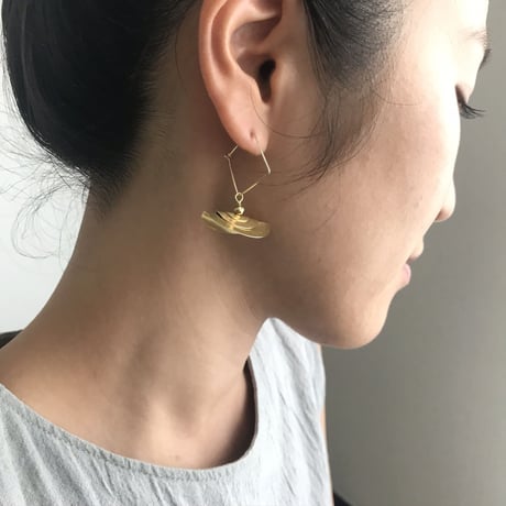 Overlap Earrings〈silver〉