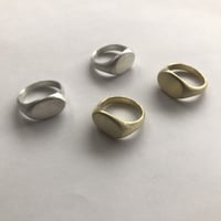 Oval Signet Ring  〈シルバー/真鍮＞