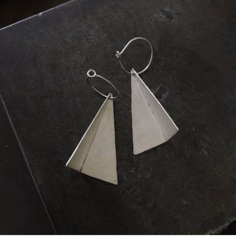 Silver Triangle earrings