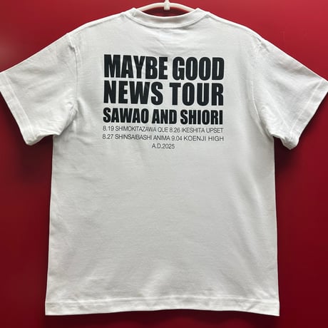 さわおとしおり「Maybe good news tour」Tシャツ