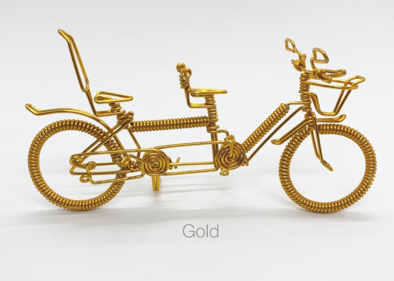 針金細工 二人乗り自転車 | Happy Bicycle