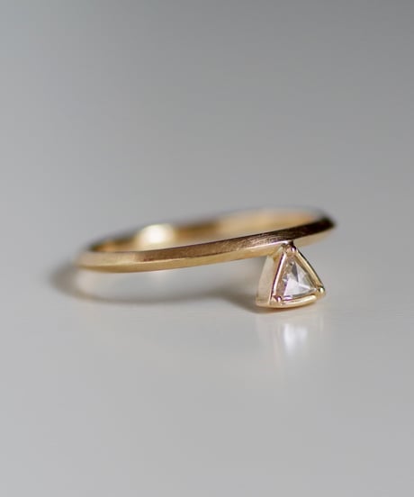 One of a kind / Rosecut diamond Ring ＜K18YG＞ - RRtr102C