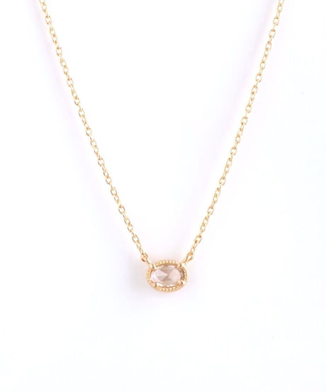 One of a kind / Rosecut Diamond Necklace ＜K18YG＞ - NR065C