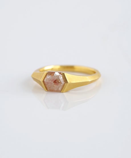 One of kind / Natural color Diamond ring ＜K18YG＞ - R1140YG