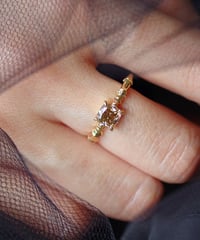 One of kind / Fancy Brown Diamond Ring ＜K18YG＞ - R1034YG