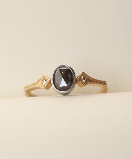 One of kind / Natural Diamond Ring ＜K18YG/Pt＞ - R658YGPT