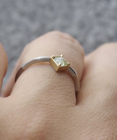 One of kind / Diamond Ring ＜Pt950/K18YG＞ - R377CPTYG
