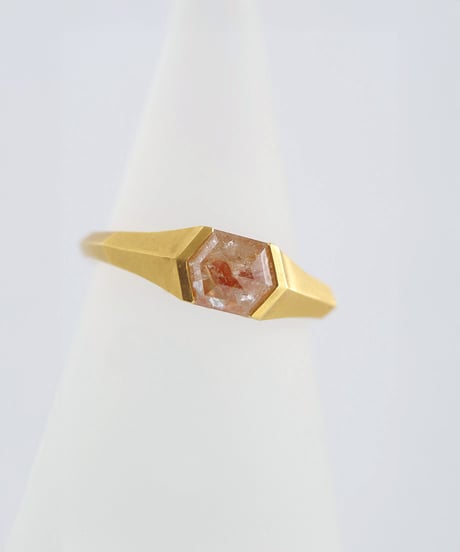 One of kind / Natural color Diamond ring ＜K18YG＞ - R1140YG