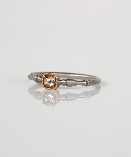 One of kind / Natural Diamond Ring ＜Pt/K18YG＞ - R224PTYG