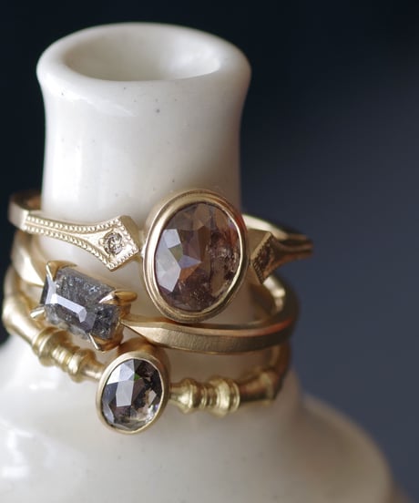 One of kind / Diamond Ring ＜K18YG＞ -R585CYG