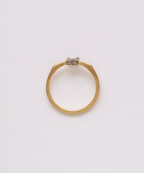 One of kind / Rosecut Diamond Ring ＜K18YG/PT950＞ -RR190C