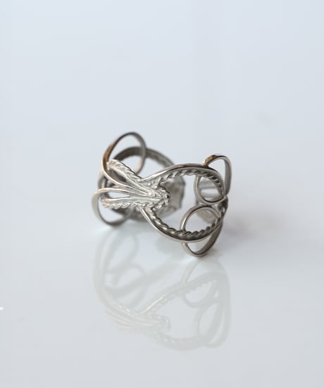 YARN cuff ring - Ⅱ ＜Pt900＞