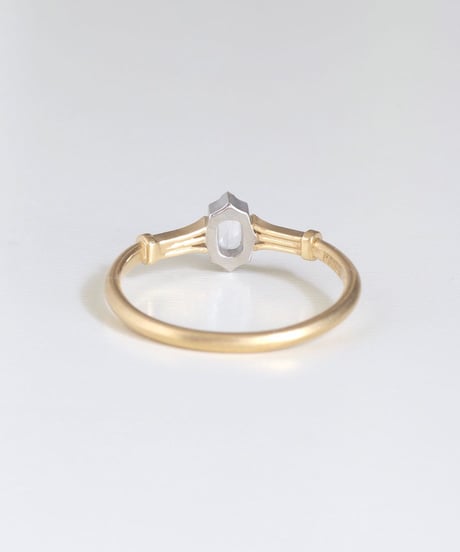 One of kind / Rosecut Diamond Ring ＜K18YG/PT950＞ -RR105C