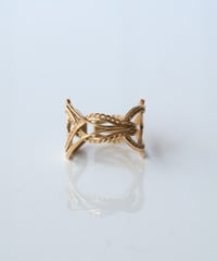 YARN cuff ring - Ⅱ ＜K18YG＞