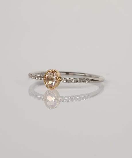 One of kind / Natural Diamond Ring ＜Pt/K18YG＞ - R222PTYG