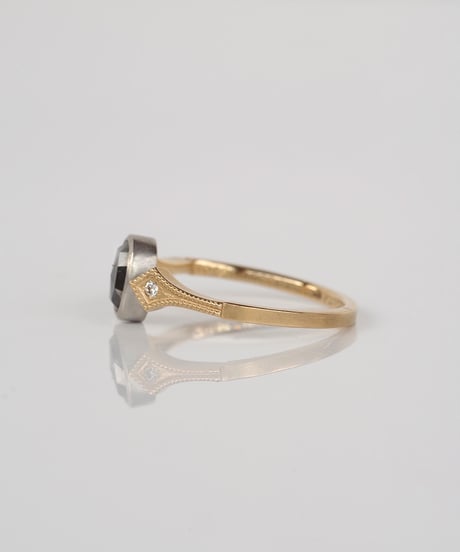 One of kind / Natural Diamond Ring ＜K18YG/Pt＞ - R658YGPT