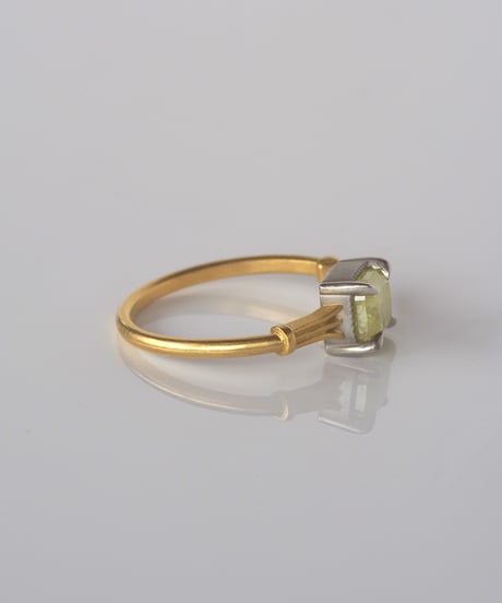 One of kind / Natural Diamond Ring ＜K18YG / Pt＞ - R1035YGPT