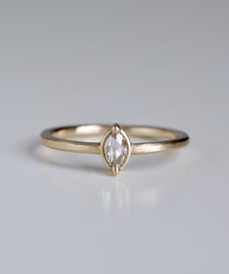 One of a kind / Rosecut diamond Ring ＜K18YG＞ - RR145C