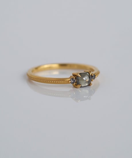 One of kind / Cabochon Diamond ring ＜K18YG＞ - R403YG/CB