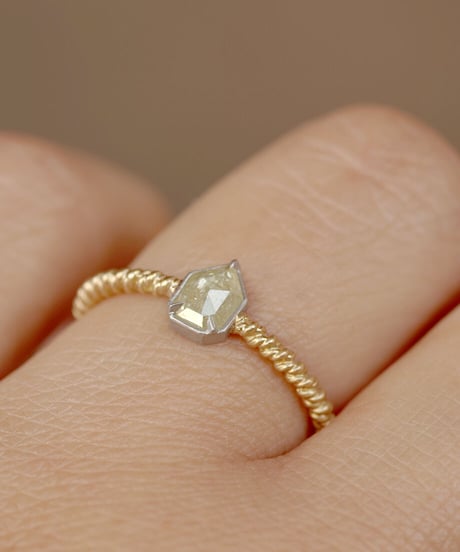 One of kind / Diamond Ring ＜K18YG,Pt900＞ - R416CYGPT