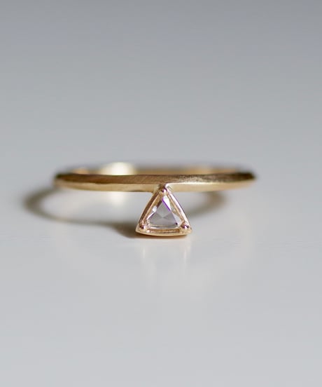 One of a kind / Rosecut diamond Ring ＜K18YG＞ - RRtr102C