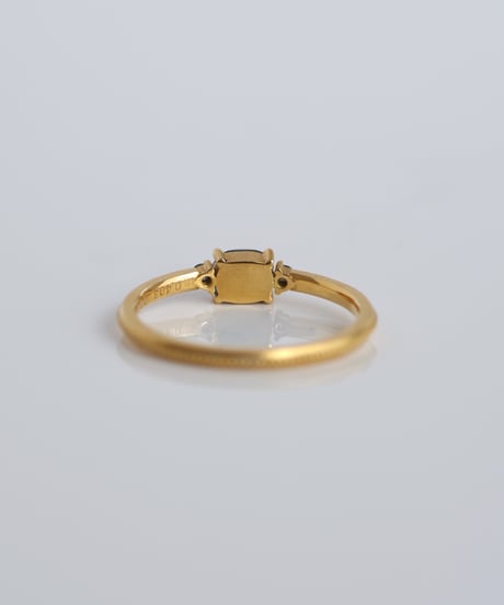 One of kind / Cabochon Diamond ring ＜K18YG＞ - R403YG/CB