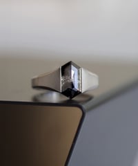 One of kind / Black Diamond ring ＜Pt＞ - R3152PT