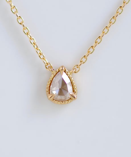 One of a kind / Rosecut Diamond Necklace ＜K18YG＞ - NR103C