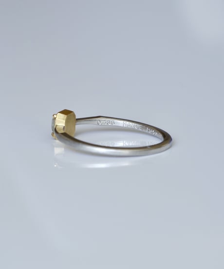 One of kind / Diamond Ring ＜Pt950/K18YG＞ -R436CPTYG