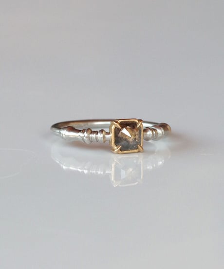 One of kind / Diamond Ring ＜Pt900,K18YG＞ - R515CYG
