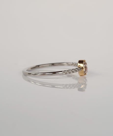 One of kind / Natural Diamond Ring ＜Pt/K18YG＞ - R222PTYG